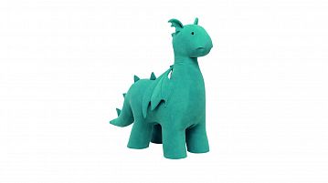 Пуф детский Dinosaur (Динозавр), цвет Морская волна
